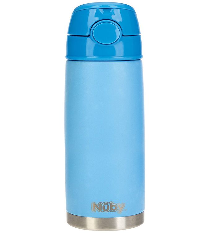 Nuby Termoflaske m. Sugerør - 420ml - Blå