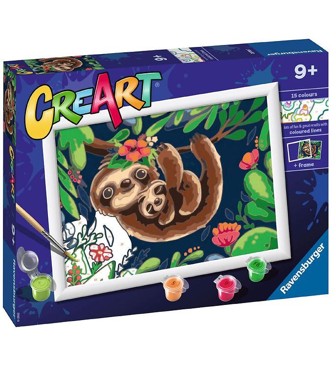 Image of Ravensburger CreArt Malesæt - Sweet Sloths (256453-2915281)