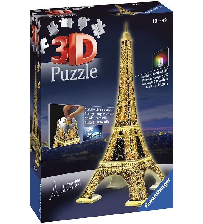 Image of Ravensburger 3D Puslespil - 226 Brikker - Eiffeltårnet (257301-2937105)