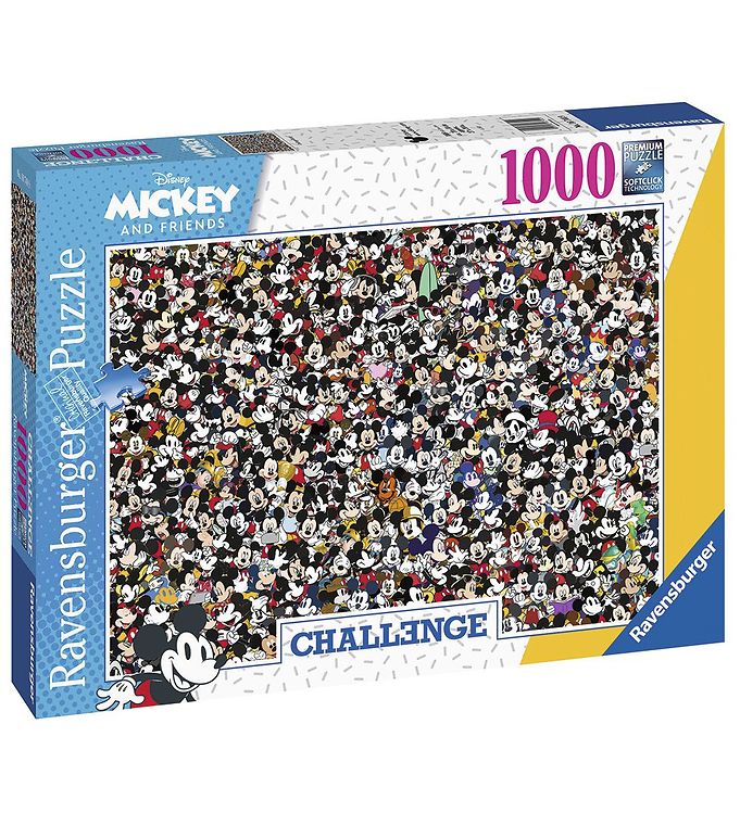 Image of Ravensburger Puslespil - 1000 Brikker - Challenge Mickey - OneSize - Ravensburger Puslespil (257414-2944254)