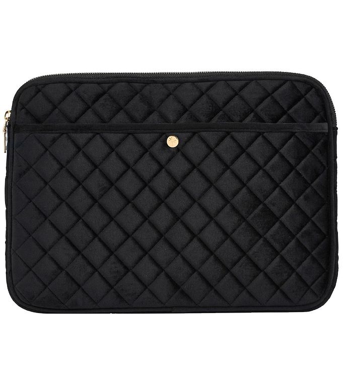 Image of Fan Palm Sleeve - Quiltet Velour - Black Velvet - OneSize - Fan Palm Sleeve (257512-2951388)