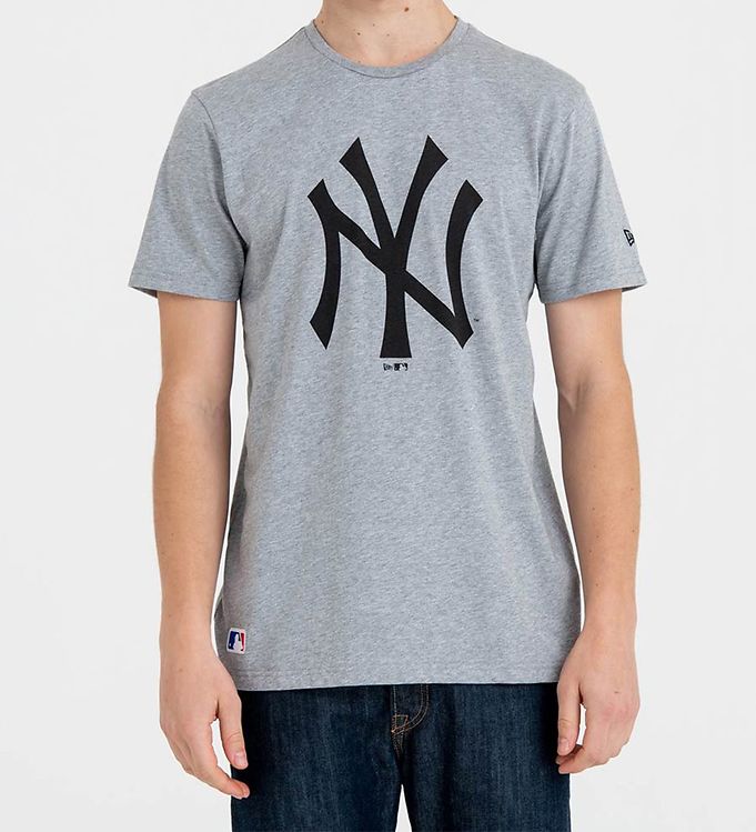 Image of New Era T-shirt - New York Yankees - Grå - XS - Xtra Small - New Era T-Shirt (208706-1041174)