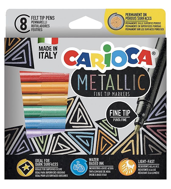 Carioca - Tusser - Metallic - 8 Farver