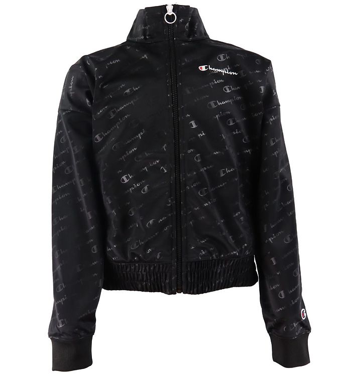Image of Champion Fashion Cardigan - Sort m. Logoer - 16-18 år (176-188) - Champion Cardigan (213461-1060125)