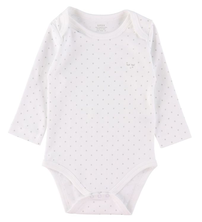 Image of Livly Body l/æ - Saturday - Hvid/Sølv - 3-6 mdr - Livly Body L/Æ (218816-1080746)