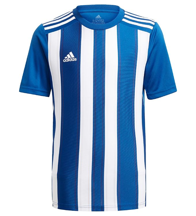 Image of adidas Performance Fodboldtrøje - Striped 21 - Blue/White - 16 år (176) - adidas Performance Fodboldtrøje (218719-1080363)
