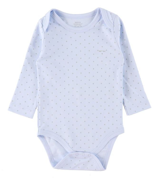 Image of Livly Body l/æ - Saturday - Baby Blue/Sølv - 3-6 mdr - Livly Body L/Æ (218827-1080770)