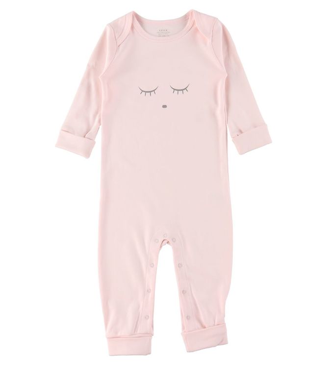 Livly Heldragt - Sleeping Cutie - Baby Pink/Grå