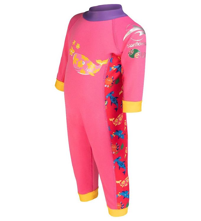 Image of Konfidence Badeheldragt - UV50+ - Pink/Yellow Joni (219098-1082209)