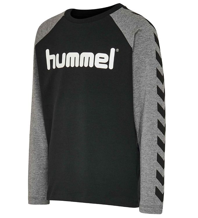 Hummel Bluse - hmlBoys - Sort/Gråmeleret - Fri fragt Danmark