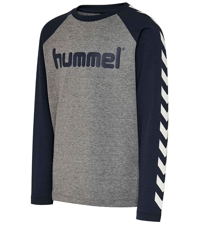 Hummel Bluse - hmlBoys - Navy/Gråmeleret