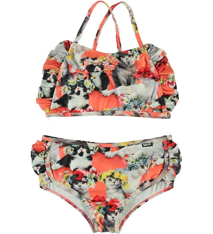 Image of Molo Bikini - UV50+ - Nanda - Flower Power Cats - 92/98 - Molo Bikini (220108-1086953)
