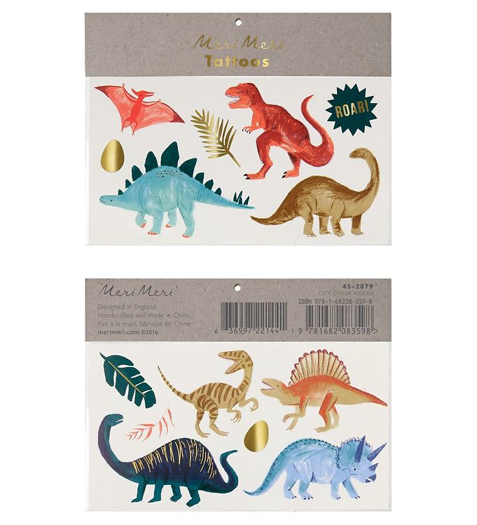 Billede af Meri Meri Tatoveringer - Large - Dinosaur Kingdom