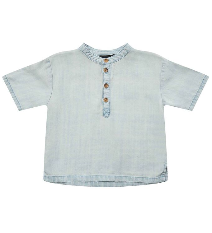 7: Petit by Sofie Schnoor T-shirt - Blå m. Knapper