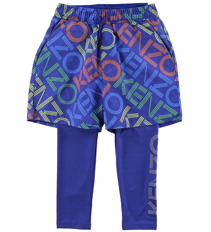 #2 - Kenzo Leggings/Shorts - Exclusive Edition - Vivid Blue m. Logo