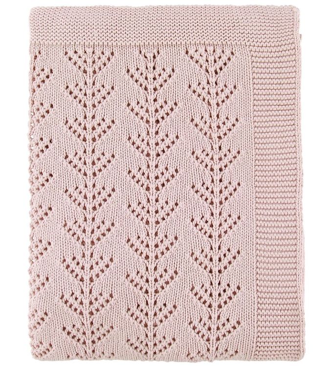 Nørgaard Madsens Tæppe - 75x100 - Rosa m. Hulmønster
