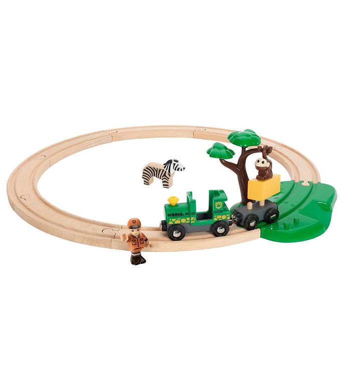 Billede af BRIO World togbanesæt - 17 dele - Safari 33720