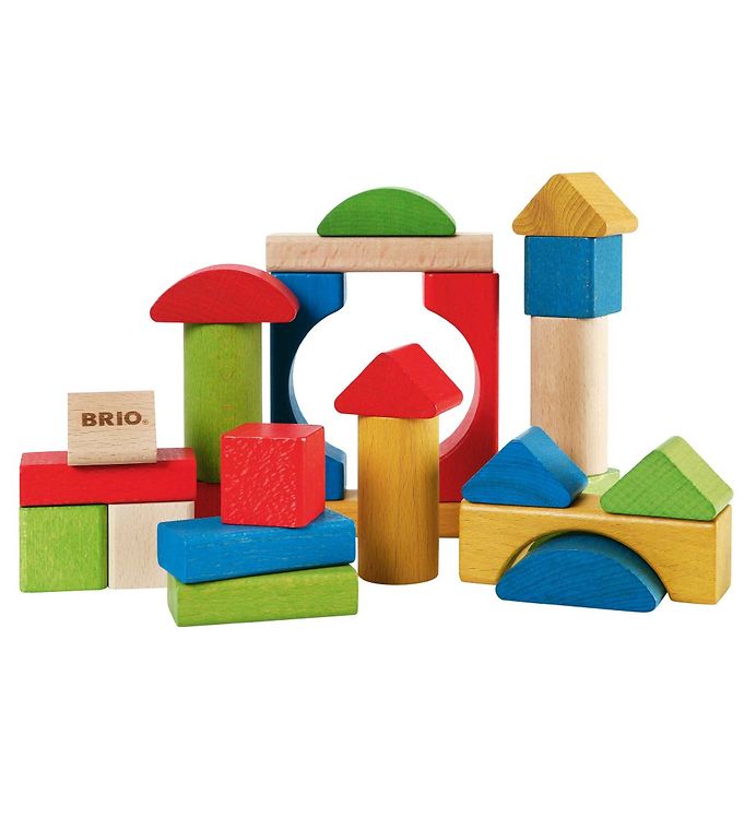 Billede af BRIO Toddler Klodser - 25 dele - Træ - Multifarvet 30114