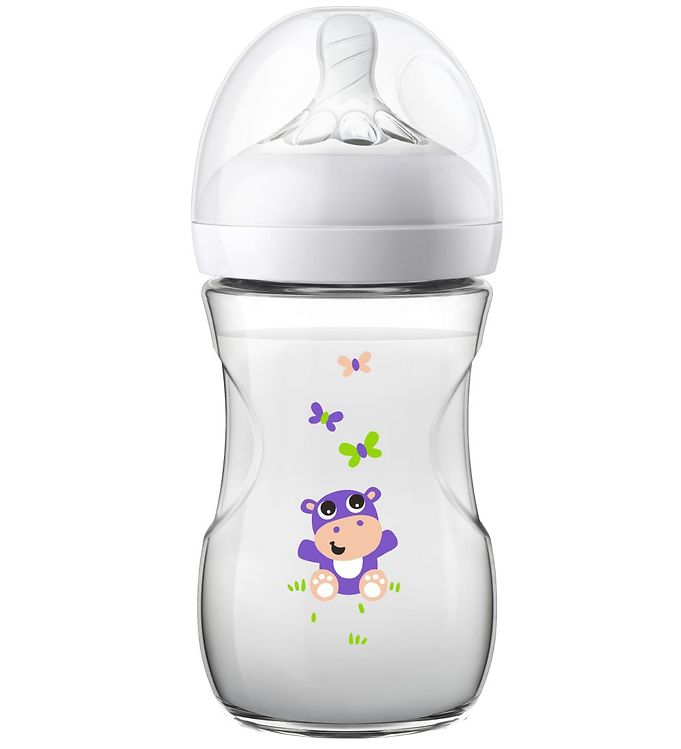 Image of Philips Avent Sutteflaske - 260 ml - Anti-colic - Flodhest (151896-814566)