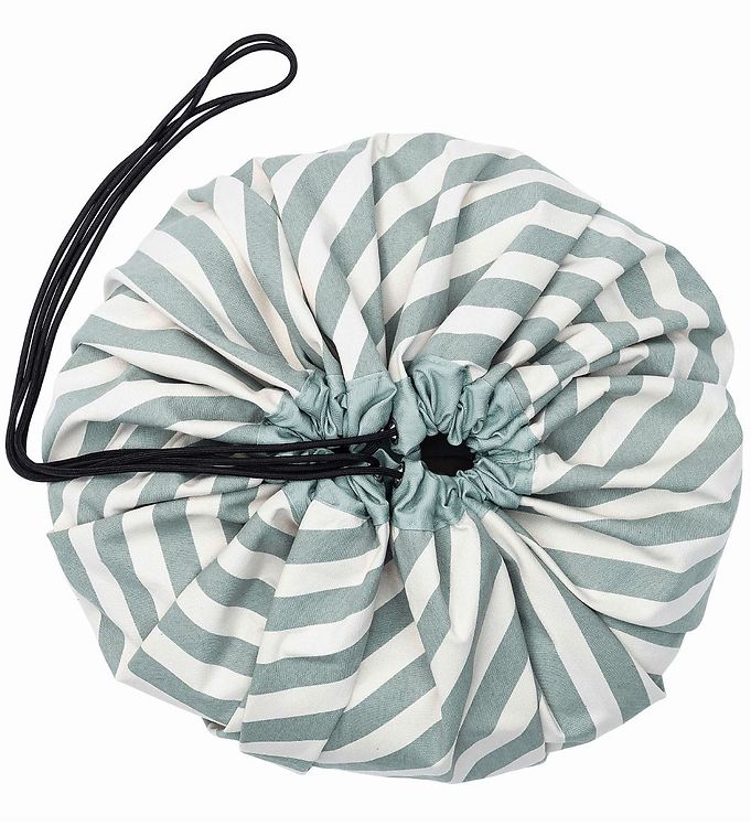 Play&Go 2-i-1 Legetæppe Stripes Green