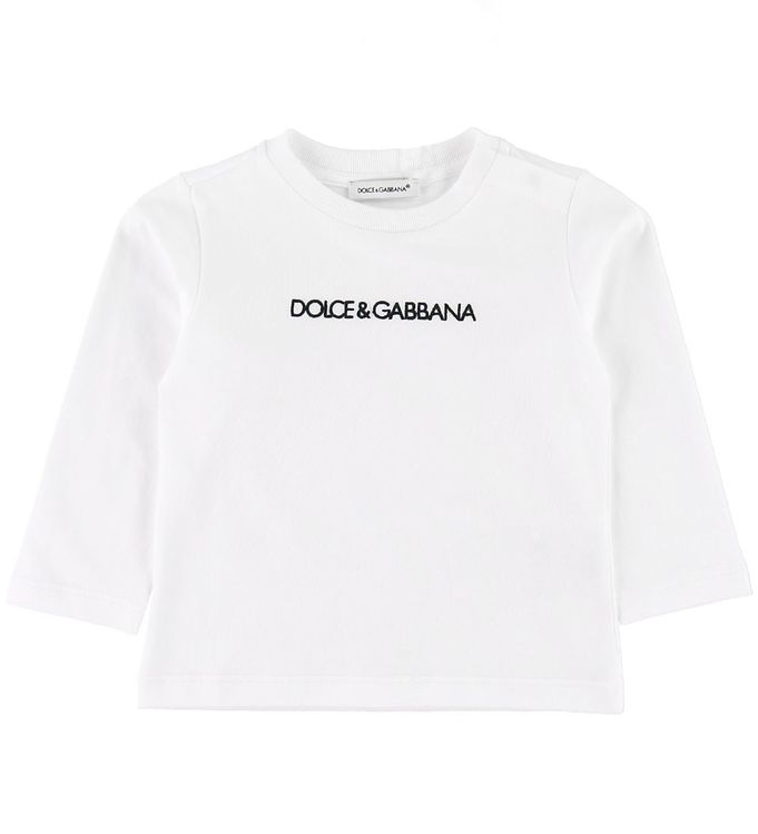 Dolce & Gabbana Bluse - Hvid m. Logo unisex