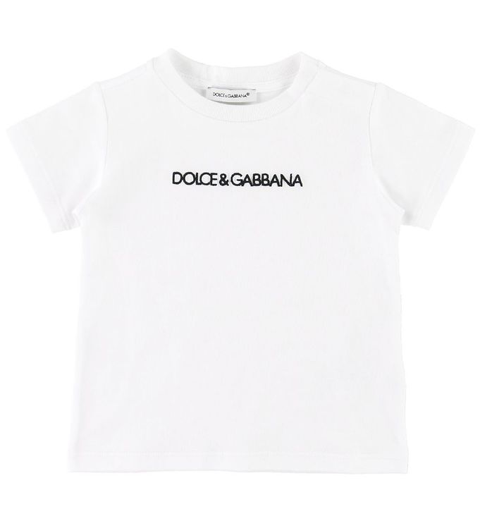 Dolce & Gabbana T-shirt - Hvid m. Logo unisex
