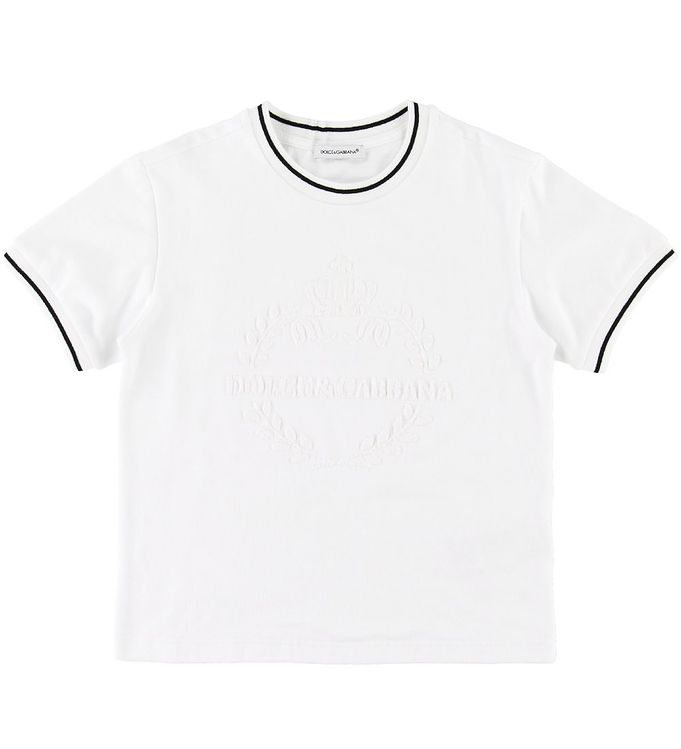 Image of Dolce & Gabbana T-shirt - Hvid m. Broderi (SC698)