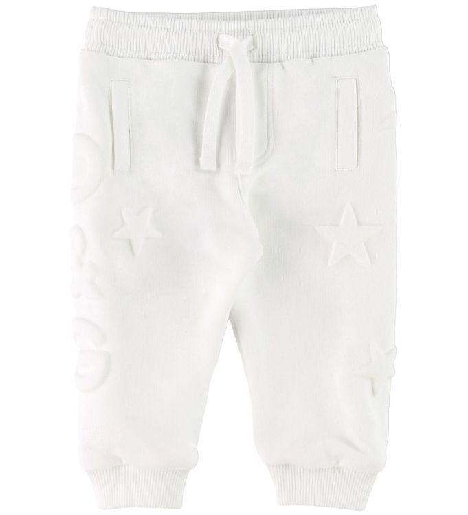 8: Dolce & Gabbana Sweatpants - Hvid m. Stjerner