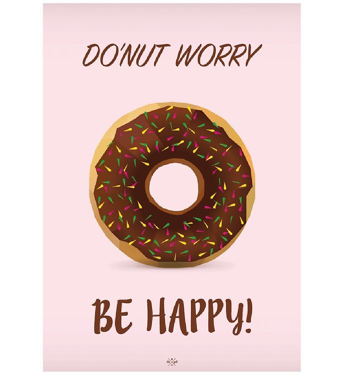 Citatplakat Plakat - A4 - Do´nut Worry