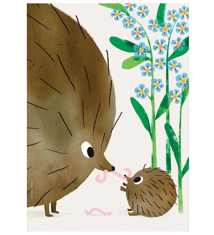 Image of I Love My Type Plakat - 50x70 - Forget Me Not - Ivory - OneSize - I Love My Type Plakat (153049-819794)