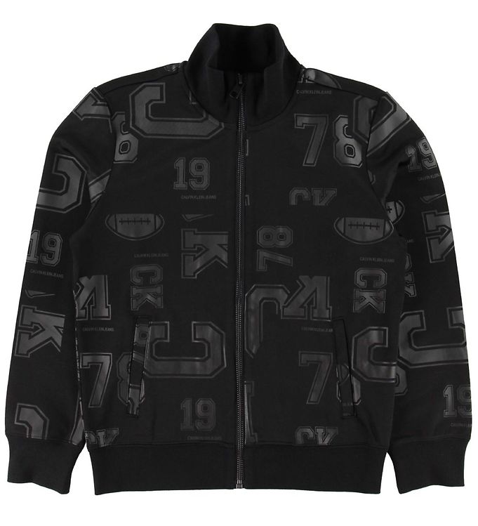 Image of Calvin Klein Cardigan - Sort m. Print (154256-826752)
