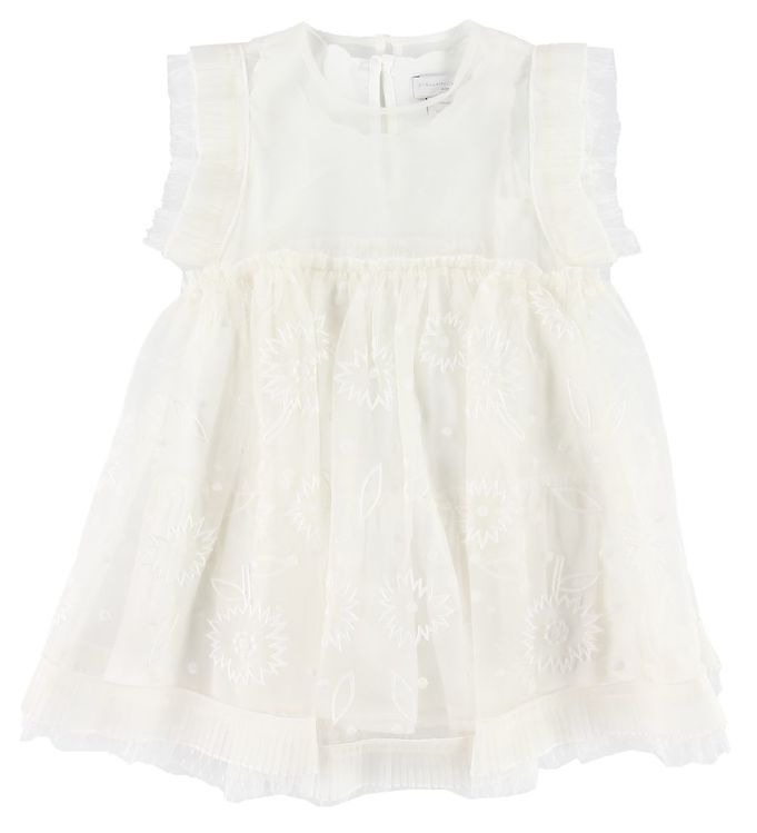 Stella Mccartney Kids Kjole Hvid Blomster