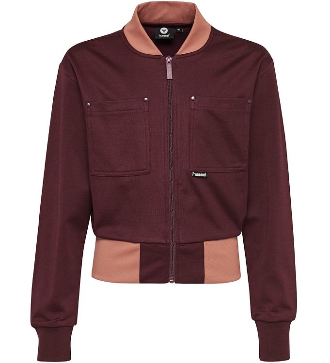 6: Hummel Teens Cardigan - HMLNote - Bordeaux