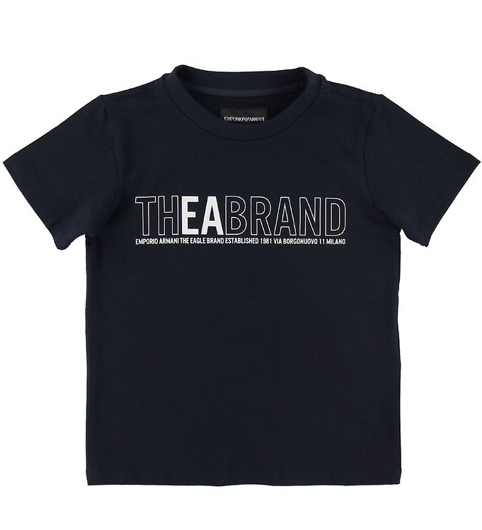Emporio Armani T Shirt Navy M. Print
