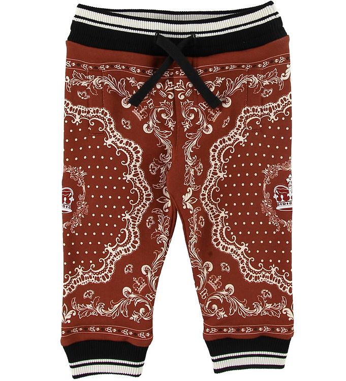 Billede af Dolce & Gabbana Sweatpants - Bordeaux m. Mønster