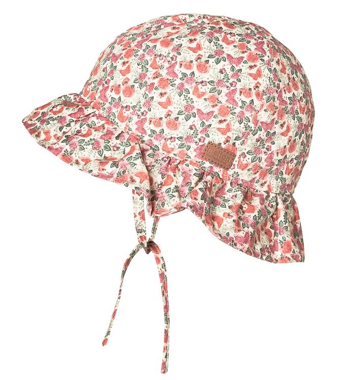 Melton Sommerhat - UV30 - Creme m. Roser