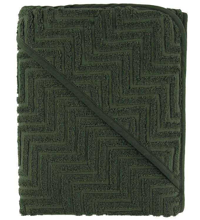 Image of Filibabba Badeslag - Zigzag - 90x90 cm - Dark Green - OneSize - Filibabba Badeslag (162192-871138)