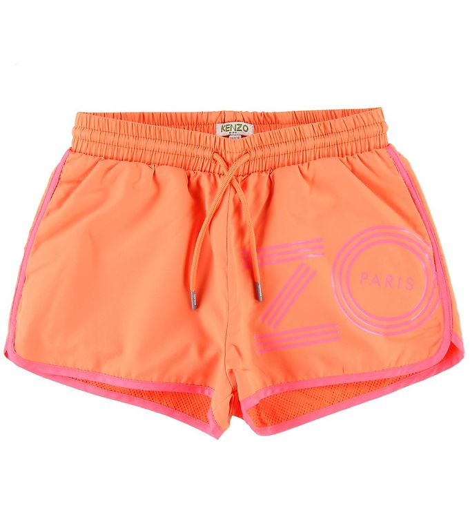 Image of Kenzo Shorts - Sport Line Logo - Orange (163278-876531)