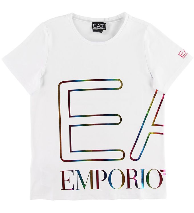 Image of EA7 T-shirt - Hvid m. Logo (SL718)