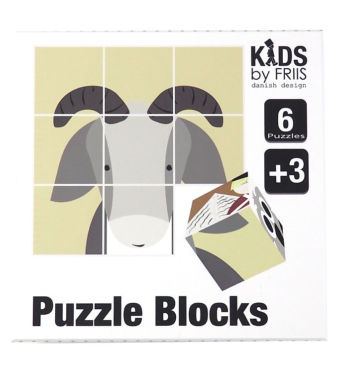 Kids by Friis Klodser m. Puslespil - 9 Klodser - Eventyr