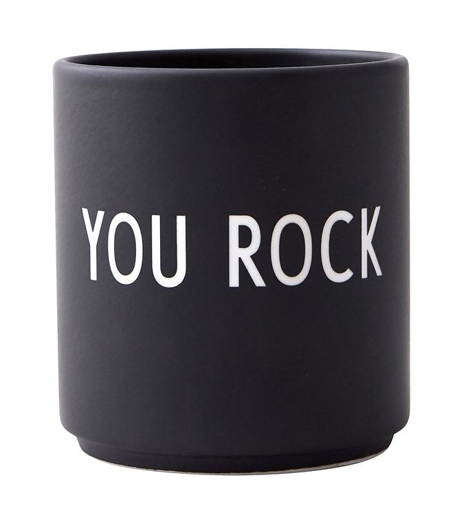 Design Letters Kop - Favourite Cups - Porcelæn - Sort You Rock