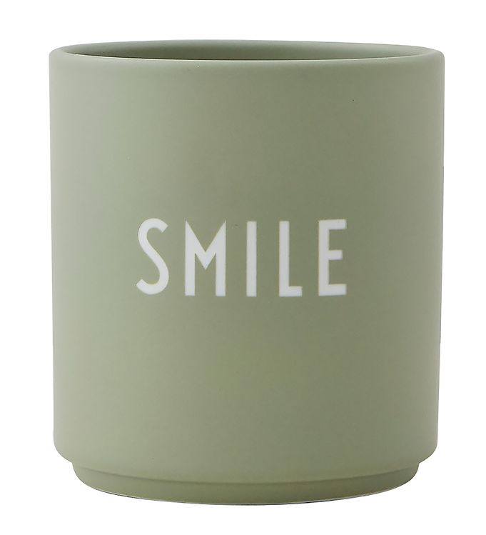 Design Letters Kop - Favourite Cups - Porcelæn - Grøn Smile