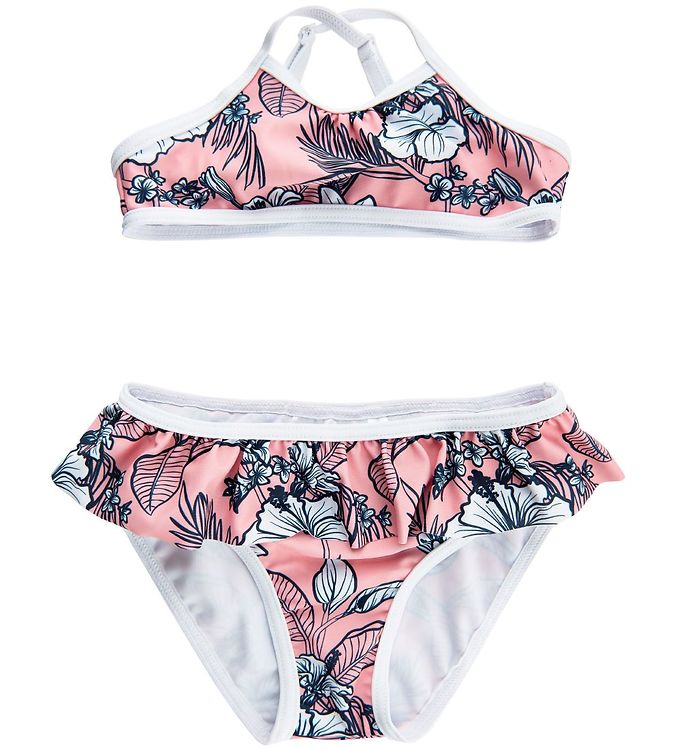 Image of Creamie Bikini m. Flæse - UV50+ - Pink Icing m. Blomster - 92/98 - Creamie Bikini (168082-893097)