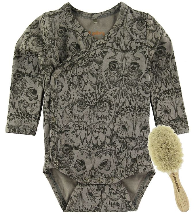 Body New Born Pack - AOP OWL Vetiver - Str. 56/0 mdr.