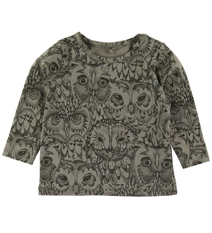 Soft Gallery Bluse Baby Bella Armygrøn M Ugler
