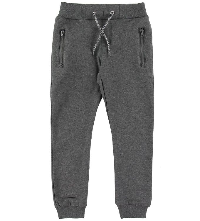 Name It Sweatpants - NkmHonk - Noos - Mørkegråmeleret