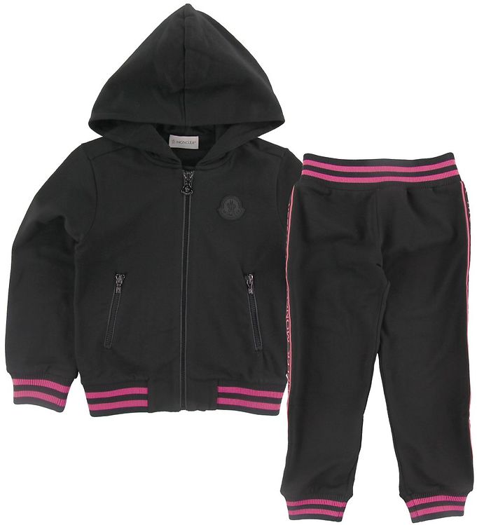 Moncler Sæt Cardigan Bukser Maglia Sort