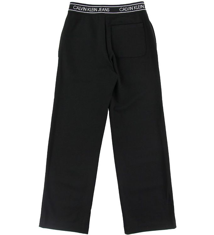 Calvin Klein Bukser - Wide Punto Pants - Sort