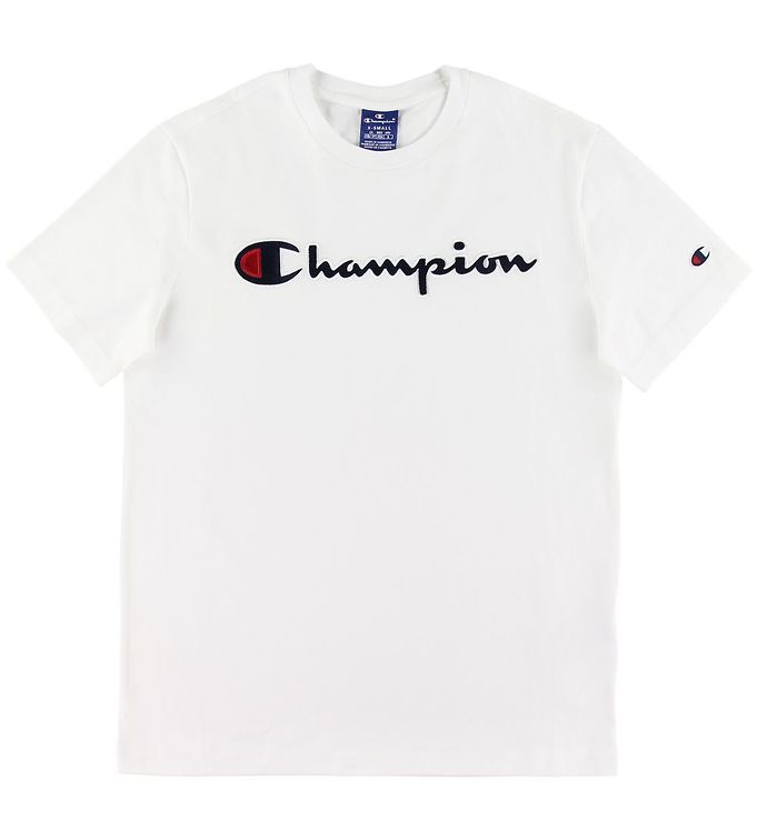 Champion Fashion T-Shirt - Hvid Logo » Fragtfri DK