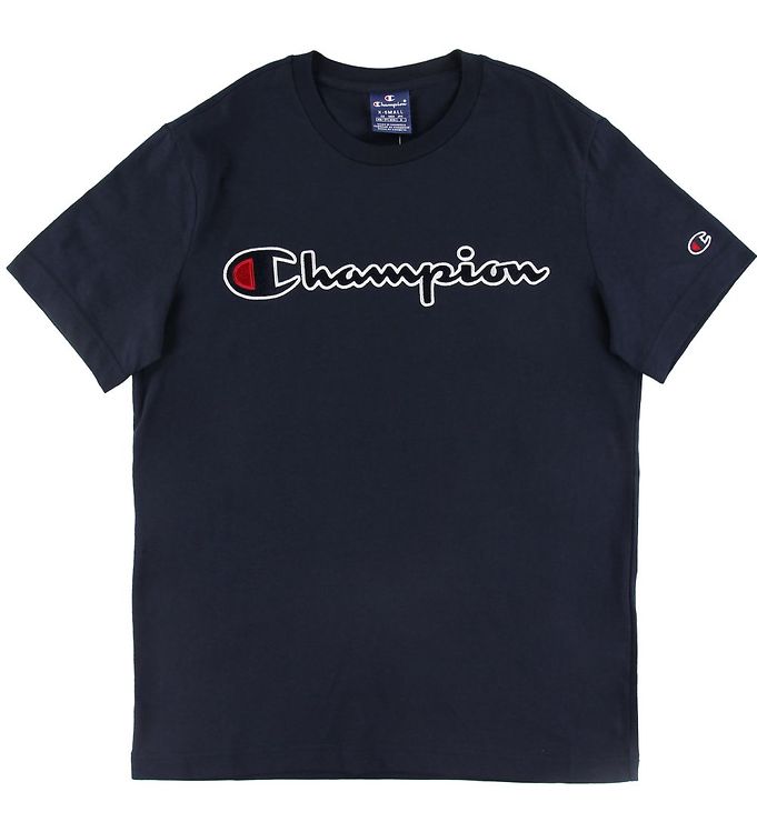 Champion Fashion T Shirt Navy M. Logo